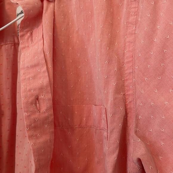 Goodfellow Button-Down Salmon Pink - Picture 4 of 5